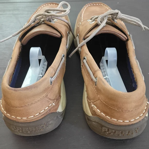 Sperry Men's Brown Suede Boat Shoes Like NEW Size 10 Medium - Picture 5 of 7